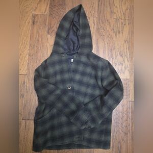 Olive/Plaid  Wool Blend Jacket sz L